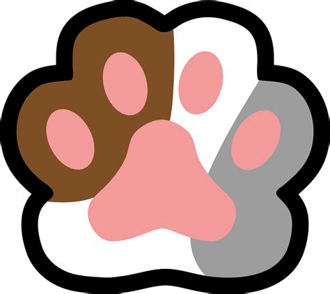 cat paw cartoon|cat paw print transparent background.